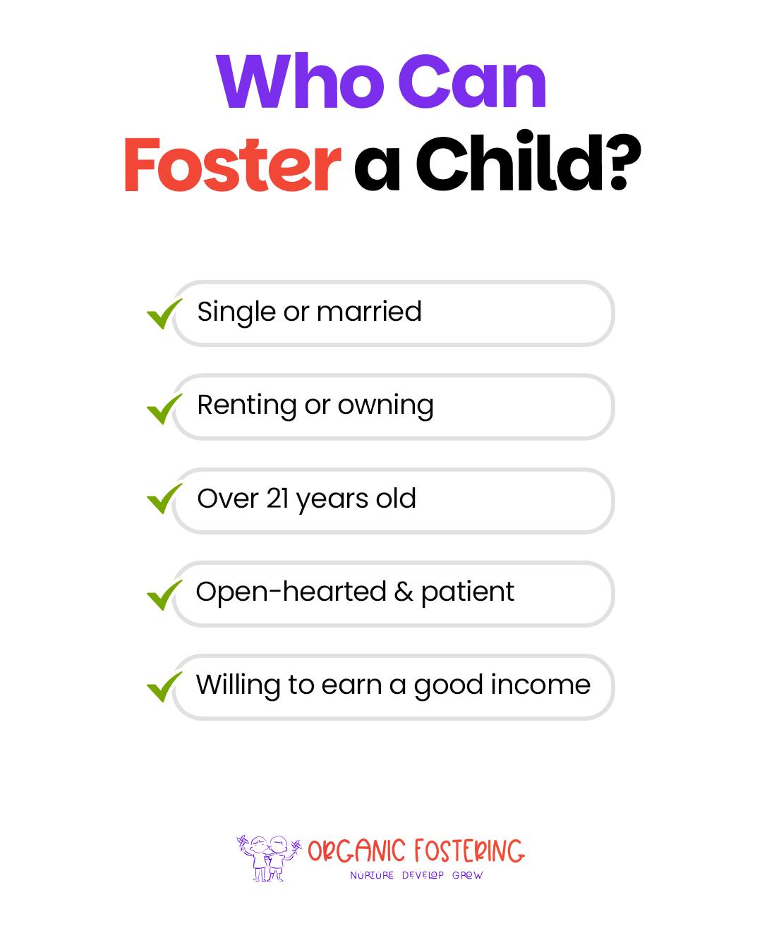 Organic Fostering — Social Media Posts